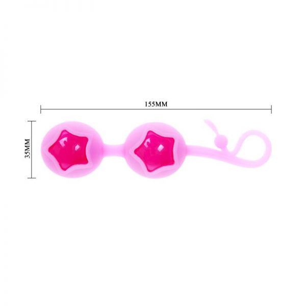 Baile Bolas de Silicona Rosa y Púrpura de calidad