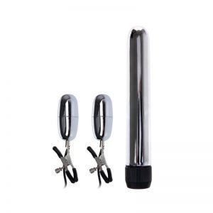 Baile Set Bala Vibrador y Pinzas para Pezones con Vibración Turbo marca BAILE