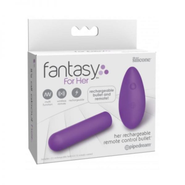 Bala Vibradora Control Remoto Recargable USB de la marca FANTASY FOR HER