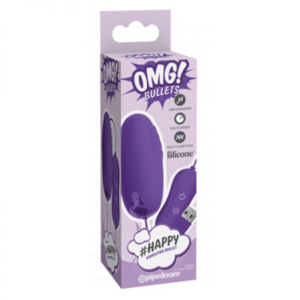 comprar Bala Vibradora Happy 20 Funciones Purpura en sex shop online