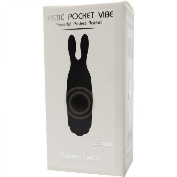 Bala Vibradora Lastic Pocket Negro Silicona 8.5 x 2.3 cm de la tienda erótica web www.tiendaeroticaweb.es