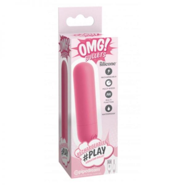 comprar Bala Vibradora Play Recargeable USB 10 Funciones Rosa en sex shop online