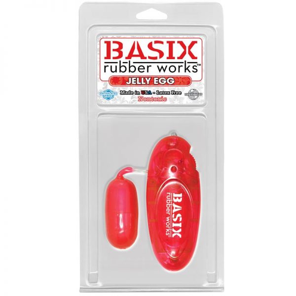 Basix Rubber Works  Jelly Egg - Color Rojo fabricante BASIX RUBBER WORKS