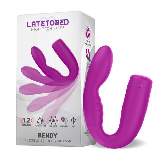 Bendy Vibrador Flexible USB Impermeable Silicona de la marca LATETOBED