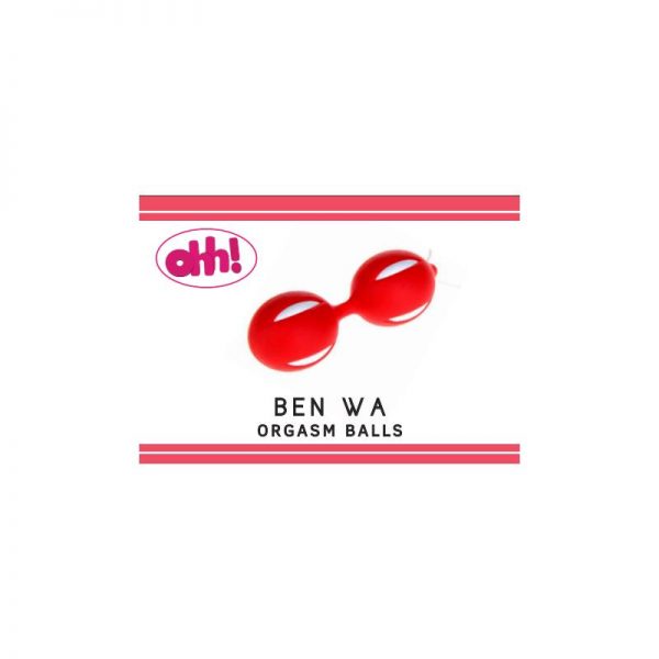 Bolas Ben Wa Orgasm Rojo 10 x 3.7 cm fabricado por OHH TOYS