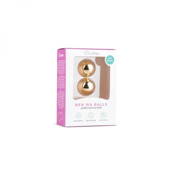 Bolas Vaginales Ben Wa Doradas  - 25 MM fabricado por EASYTOYS