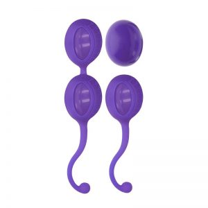 Bolas Geisha Set de 4 Silicona Purpura de la marca SIMPLICITY