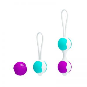 Bolas Kegel Orgasmic Balls Rosa y Azul diseñado por la marca PRETTYLOVE