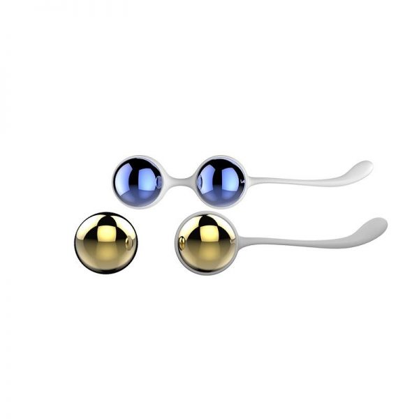 Bolas Vaginales Yani Dorado y Azul diseñado por la marca NALONE