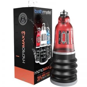 Bomba para el Pene Hydromax3 Rojo de la marca BATHMATE