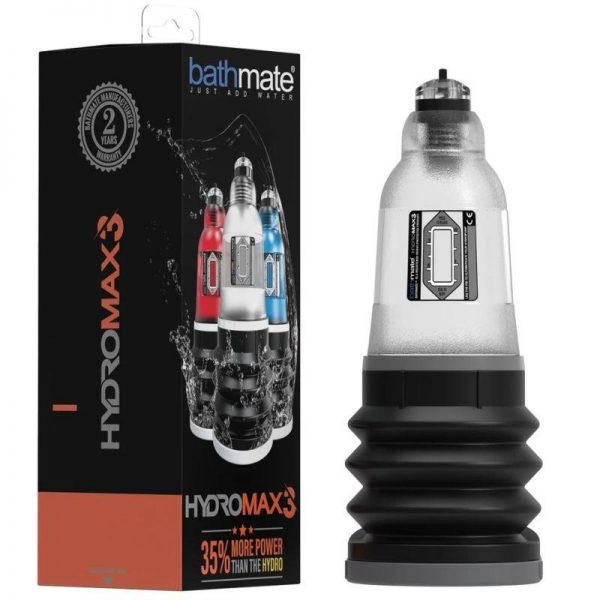 Bomba para el Pene Hydromax3 Transparente de la marca BATHMATE