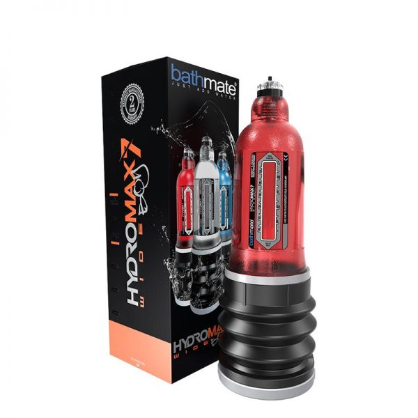Bomba para el Pene Hydromax7 Wide Boy Rojo de la marca BATHMATE