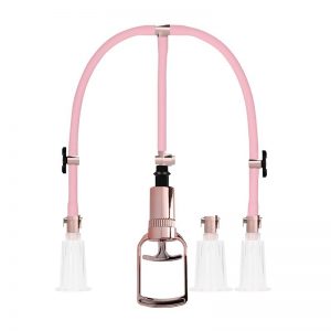 Bomba Succion Clítoris y Pezones Grande Rose Gold de la marca PUMPED