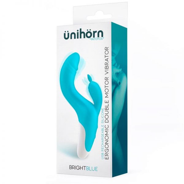 Brightblue Vibrador Ergonómico Doble Motor USB Silicona fabricado por ÜNIHÖRN
