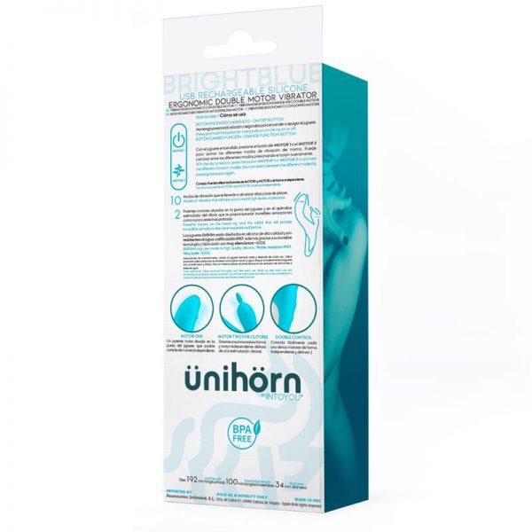 comprar Brightblue Vibrador Ergonómico Doble Motor USB Silicona en sex shop online
