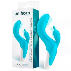 Brightblue Vibrador Ergonómico Doble Motor USB Silicona de la marca ÜNIHÖRN