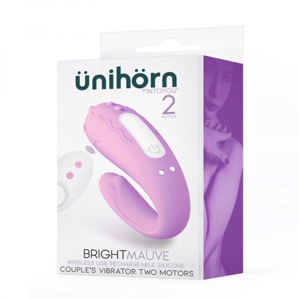 Brightmauve Vibrador para Parejas Doble Motor Control Remoto USB Silicona fabricado por ÜNIHÖRN