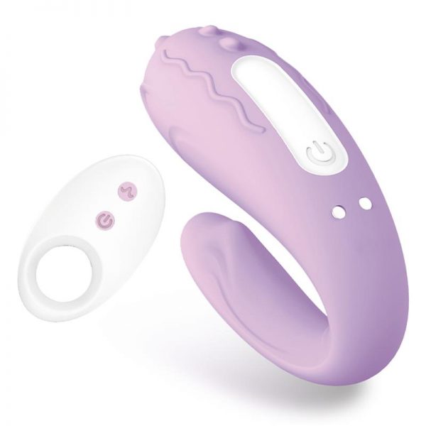 Brightmauve Vibrador para Parejas Doble Motor Control Remoto USB Silicona de calidad y barato