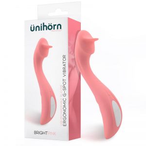 Brightpink Vibrador de Punto-G Ergonómico USB Impermeable de la marca ÜNIHÖRN