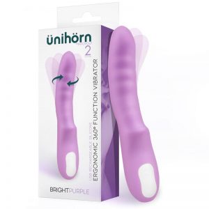 Brightpurple Vibrador y Rotador Doble Motor 360º USB Silicona de la marca ÜNIHÖRN