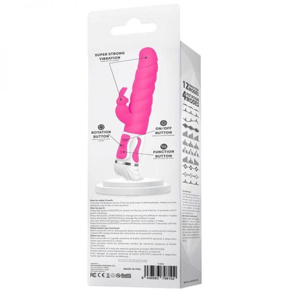 comprar Broklyn Vibrador y Rotador con Conejito Silicona en sex shop online