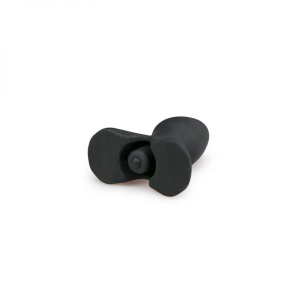 comprar Plug con Vibración de Silicona - Negro en sex shop online