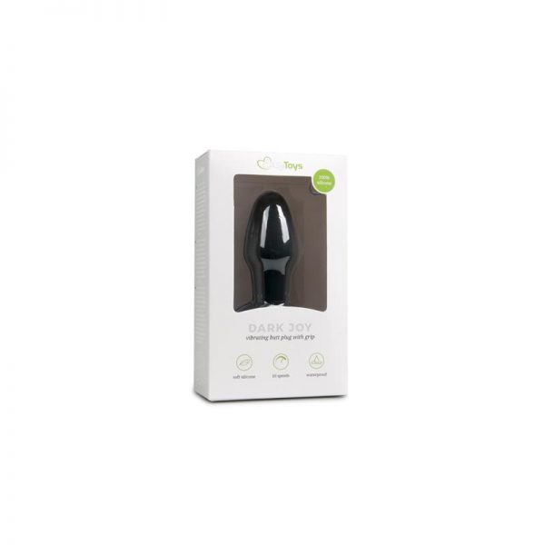 Plug con Vibración de Silicona - Negro de la tienda erótica web www.tiendaeroticaweb.es