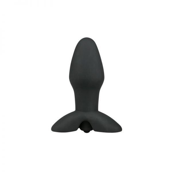 Plug con Vibración de Silicona - Negro de la marca EASYTOYS