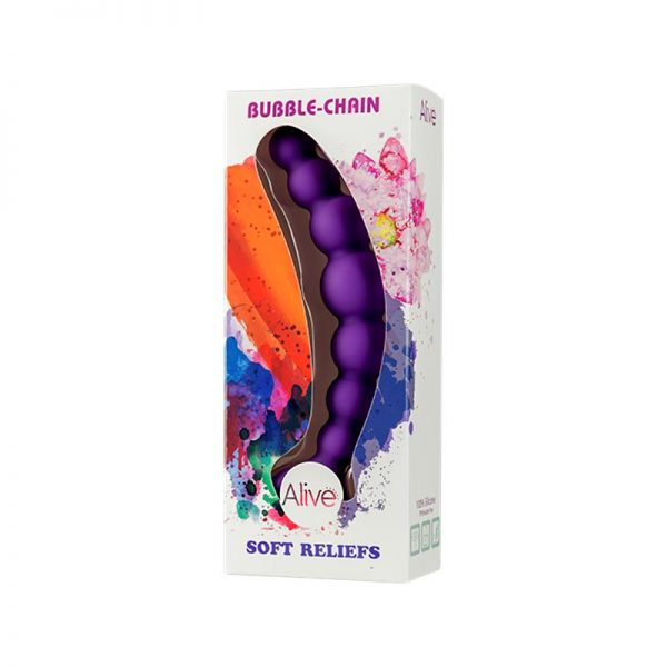 comprar Cadena Anal Bubble Silicona 15 cm barato y de calidad