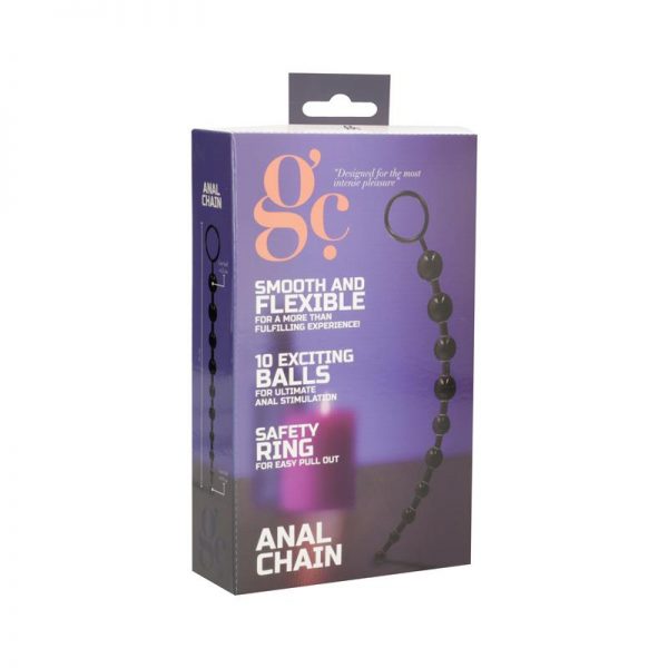 Cadena Anal Color Negro de la tienda erótica web www.tiendaeroticaweb.es