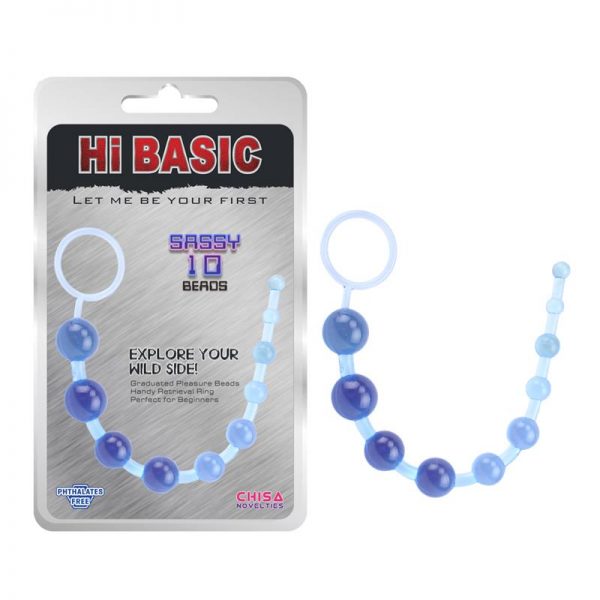 comprar Cadena Anal Sassy 30 cm Azul barato y de calidad