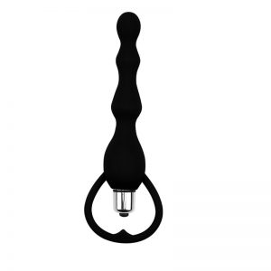 Cadena Anal Tail Power Silicona Negro diseñado por la marca CHISA