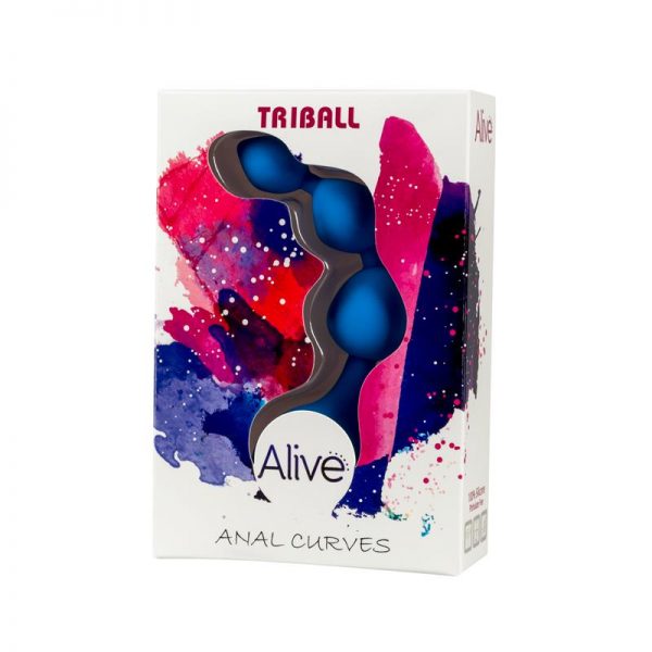 comprar Cadena Anal Triball Silicona Azul en sex shop online
