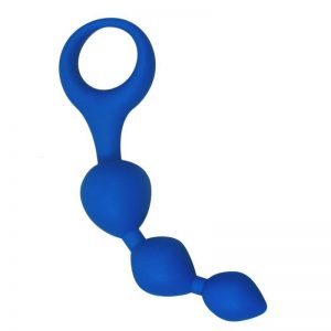 Cadena Anal Triball Silicona Azul de la marca ALIVE