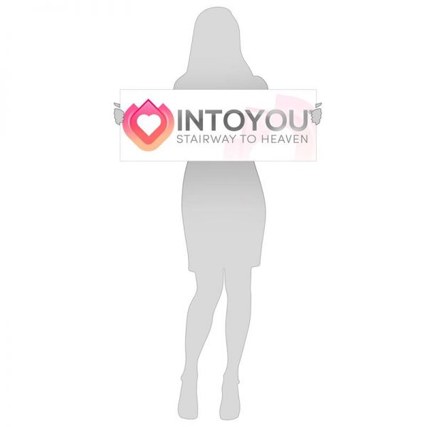 Cartel Promocional Intoyou 60 cm x 22 cm fabricado por INTOYOU