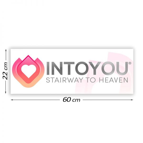 Cartel Promocional Intoyou 60 cm x 22 cm de la marca INTOYOU