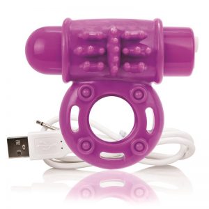 Charged Anillo Vibrador Owow - Púrpura marca SCREAMINGO