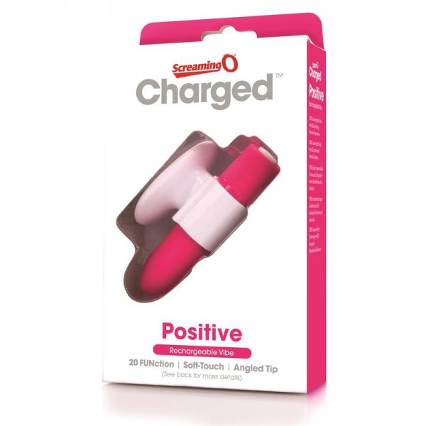 Charged  Masajeador Positive - Fresa en www.tiendaeroticaweb.es