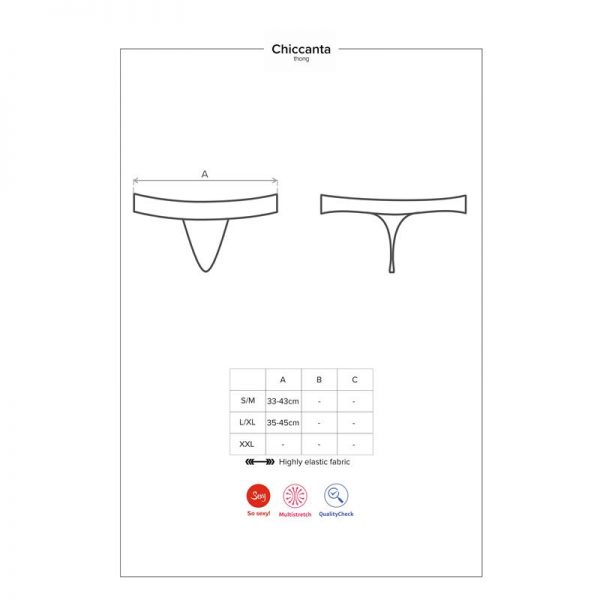 venta de Chiccanta Tanga Negro en tienda erótica online