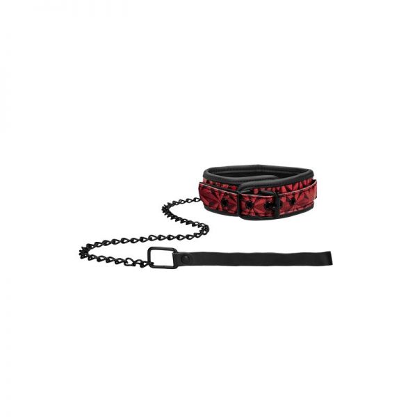 Collar con Correa Aujstable Neopreno Burgundy de la marca OUCH LUXURY