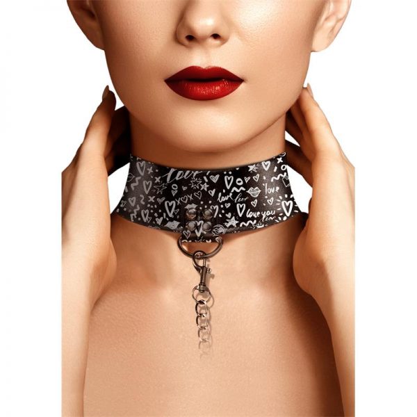 Collar con Correa con Velcro de la marca OUCH GRAFFITI