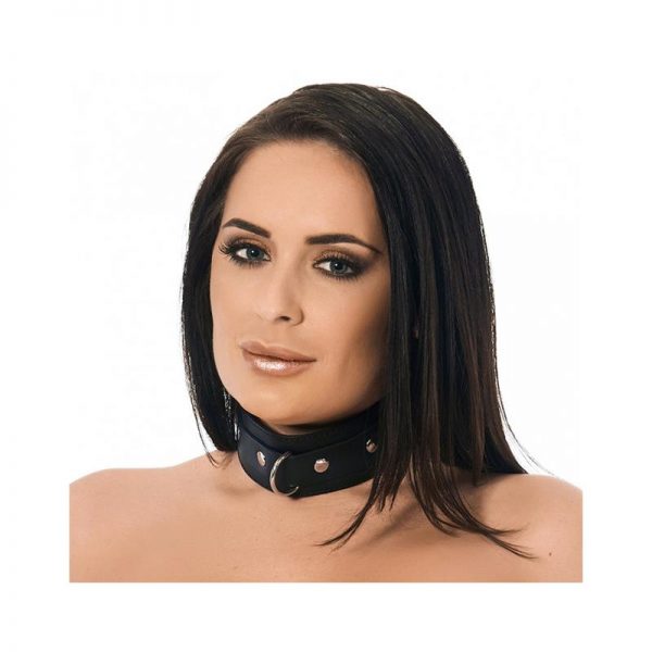 Collar con Tachuelas Cuero Ajustable barato