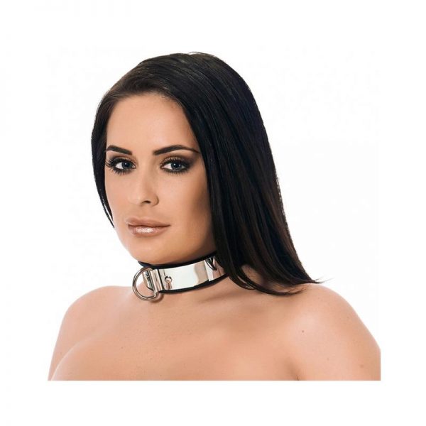 Collar Cuero y Metal Ajustable barato
