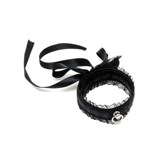 comprar Collar de Satén Negro en sex shop online