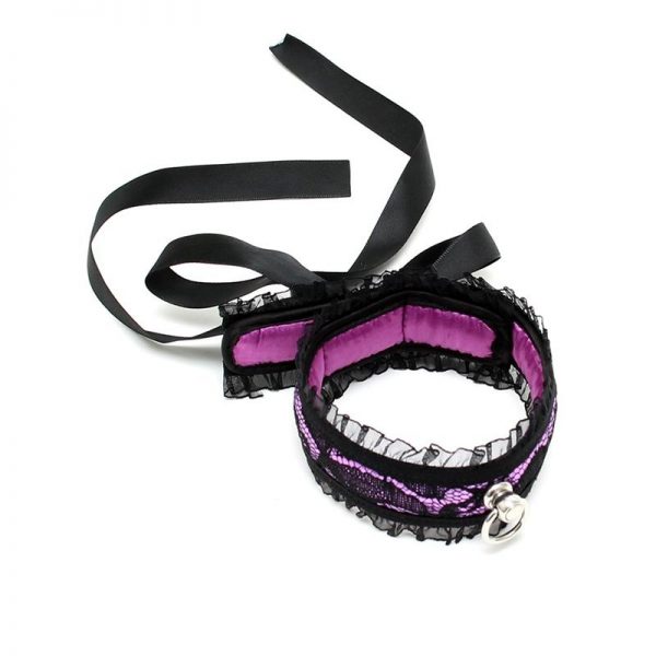 comprar Collar de Satén Purpura en sex shop online