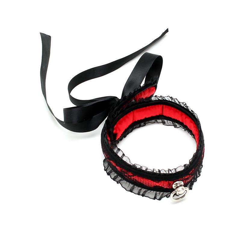 comprar Collar de Saten Rojo en sex shop online
