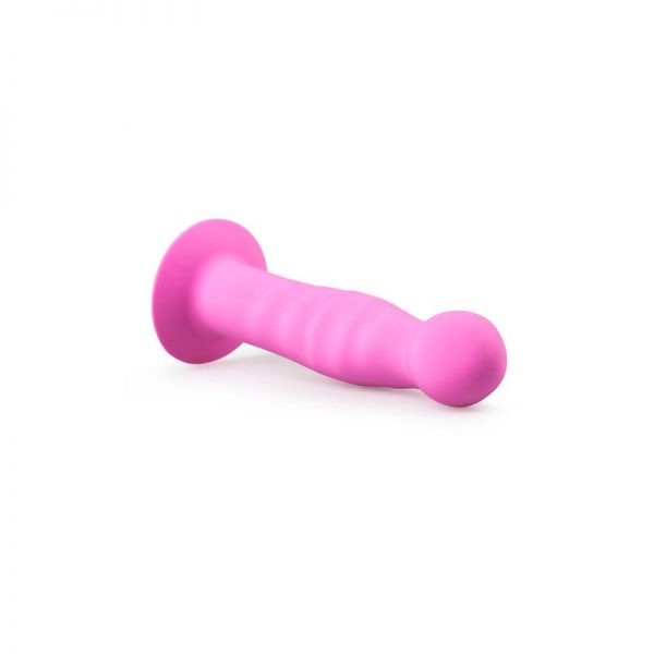 Dildo con Ventosa de Silicona - Rosa de precio barato