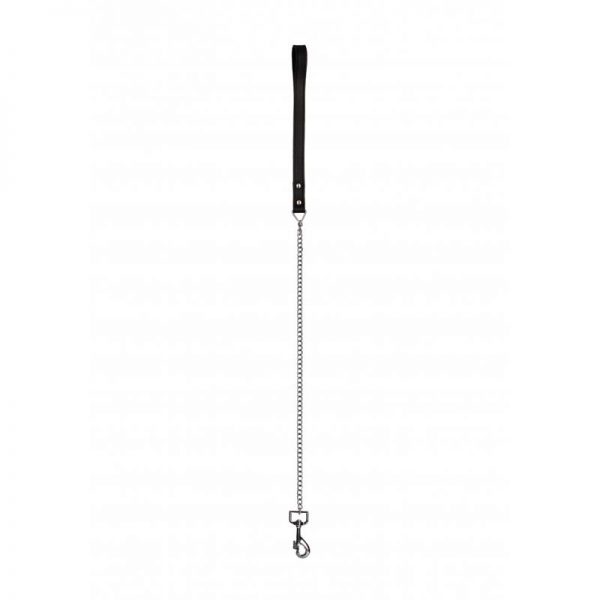Correa de Metal y Cuero Negro fabricado por OUCH!