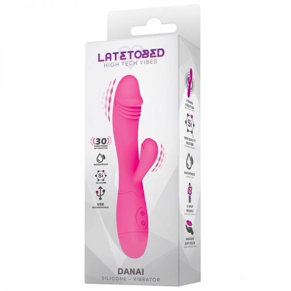 Danai Vibrador con Conejito USB Silicona fabricado por LATETOBED