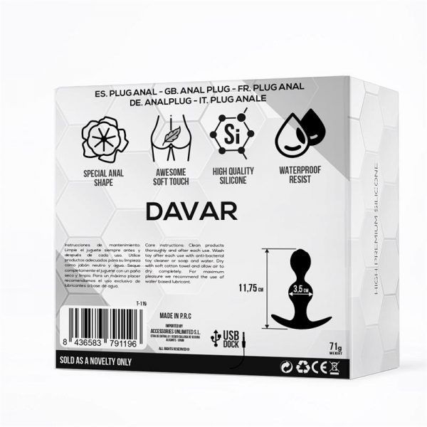 venta de Davar Pluf Anal Silicona en tienda erótica online